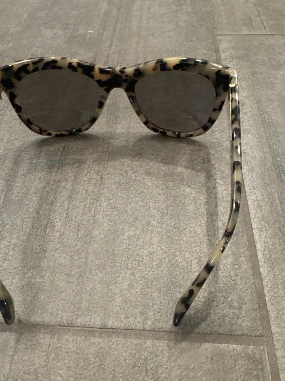 J. Crew Tortoiseshell Cat-Eye Sunglasses - Black & Cream
